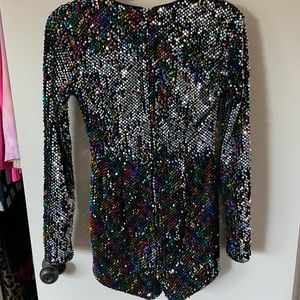 Rainbow sparkle romper